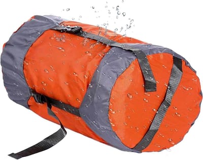Compressiezak Slaapzak - Reis Opbergzak - Outdoor Avonturen - Ruimtebesparend Ontwerp - Compact Formaat - Oranje