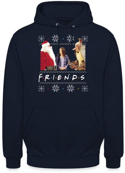 Friends Ugly Christmas Sweater Hoodie Unisex