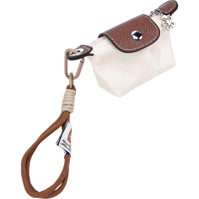 Mini Porte-monnaie Tête de Rouge à Lèvres Sac pour Écouteurs Petite Pochette Zippée Portefeuille pour Argent Liquide Cartes Clés Blanc white