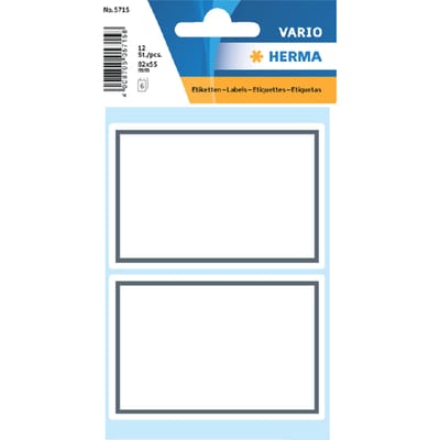 Huismerk Herma 5715 Etiket Schrift 53x80mm Grijs/Wit - 10 Pakjes met 6 velletjes stickers