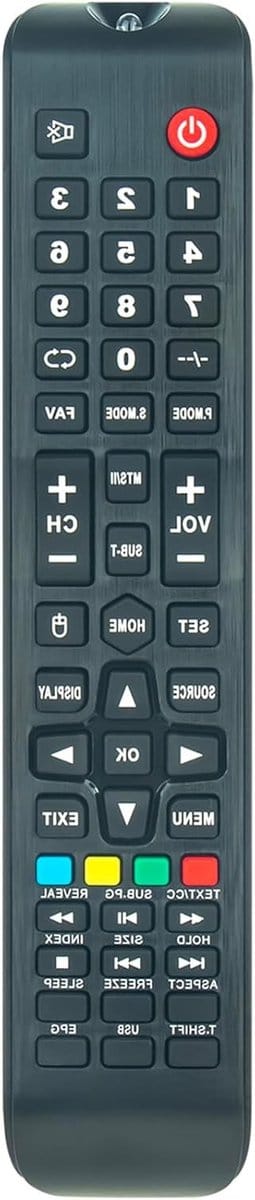 Afstandsbediening Vervanging - Universeel Bedieningspaneel - Televisie Bediening - Directe Compatibiliteit - 17 x 5 x 1 cm - Zwart