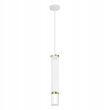 Rubio 1 Hanglamp GU10 Wit Metaal met Gouden Accent