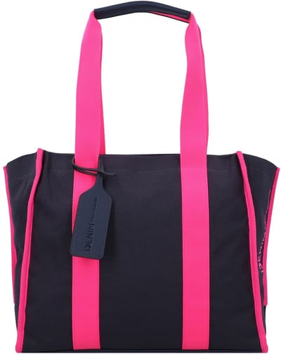TOM TAILOR Schoudertas Alani Zip Shopper Mixed Blue Donkerblauw