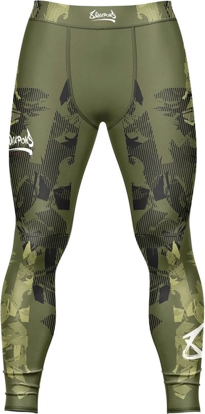 8 WEAPONS Sportlegging Hit 2.0 Olijfgroen Zwart - S