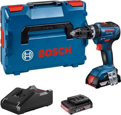 Bosch Professional GSB 18V-55 Accuschroefboormachine | 2 x 2,0 Ah accu + Snellader | In L-Case