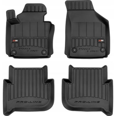 Frogum 3D Rubberen Automatten Set – Geschikt voor VOLKSWAGEN Touran II 2010-2015 – 4-delig – TPE Premium Kwaliteit – Extra Hoge Rand 6 cm – Geurloos – Zwart