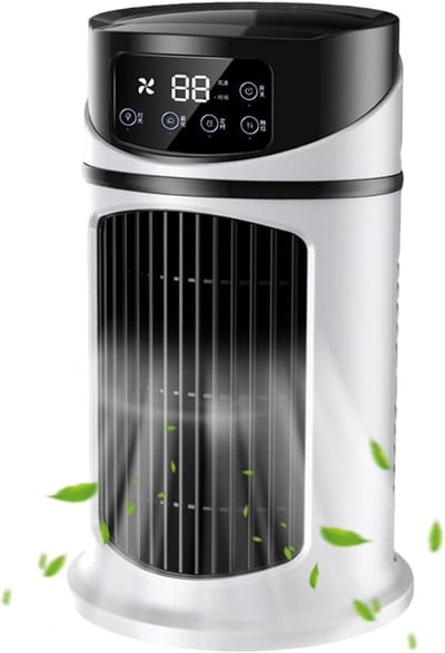 Persoonlijke Air Cooler - Mini Airconditioner Luchtkoeler - Persoonlijke Koeling - Met Luchtbevochtiger - 25 x 15 x 15 cm