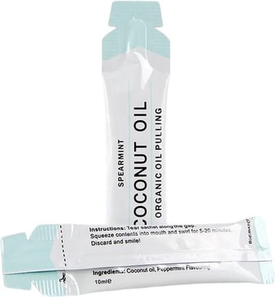 Oil Pulling – 14 sachets – Wittere Tanden - FrisseAdem - Mondspoeling Actieve Kool (Oil Pulling)