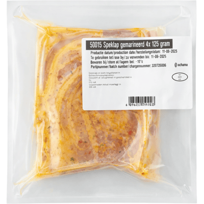 gemarineerde plakjes varkensvlees 500 g (4 x 125 g)