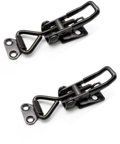 Toggle Clamp 100 KG/220 lbs - Verstelbare Klem - Gegalvaniseerd Staal - Antislip Handgreep - 2 Stuks - Corrosiebestendig - Vergrendeling