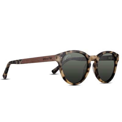 Johnny Fly Latitude zonnebril - dames en heren - White Tortoise - ecologisch