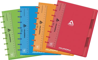 Schrift Adoc Colorlines A5 ruit 5x5mm 144blz 90gr PP assorti - 10 stuks