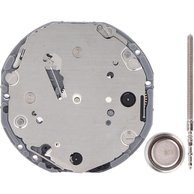 VD84 Horloge Quartz Uurwerk Reparatie Onderdeel Legering Horloge Vervangingsaccessoires met Pin gray