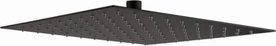 Napolihoofddouche vierkant30x30cm15L/min.mat zwart