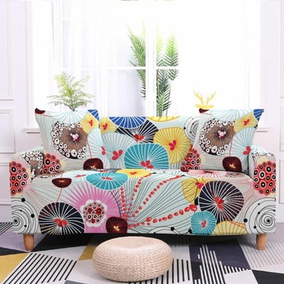 Abstracte Stijl Stretch Bankhoes Bankkussen Bankhanddoek All-Inclusive Stofdicht Meubelbeschermhoezen 90x140cm gray