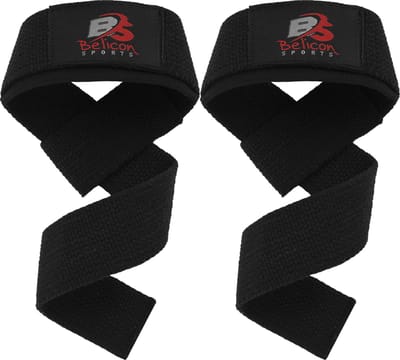 Weight Lifting Straps Pair ,Best for Bodybuilding,Powerlifting, Gym Workout, Strength Training, Cross fits & Fitness, Padded Wrist Support . Gewichthefbanden paar, Geweldig voor Powerlifting, Bodybuilding, Gym Workout, Xfit, Krachttraining,