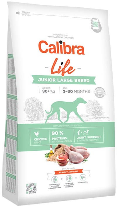 Calibra Dog Life Junior Large Breed - Kip - 2,5 kg