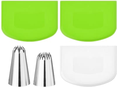 Dailygoods- Deegsnijders 3 Stuks - Multifunctionele Deegsnijders - Restjes Snijgereedschap - Roestvrij Stalen Oorsproeiers - Duurzaam PE Materiaal - Geschikt Voor Decoreren - Bakgereedschap