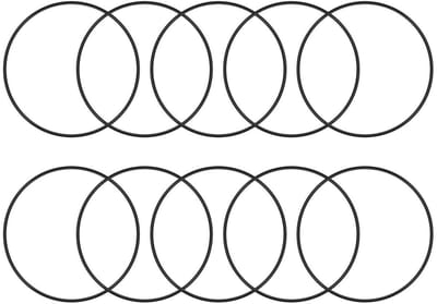 Dailygoods - 10 Stuks Nitrilrubber O-ringen - Afdichtingsset voor Mechanische Toepassingen