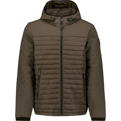 No Excess Jacket Short Fit Hooded Padded Taupe Größe: M | Leichte Jacken Outlet | Herren | Schwarz