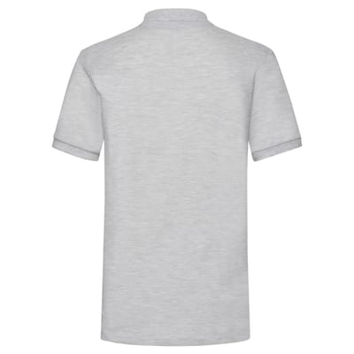Fruit of the Loom Heren Zwaargewicht Poloshirt (Heide Grijs)