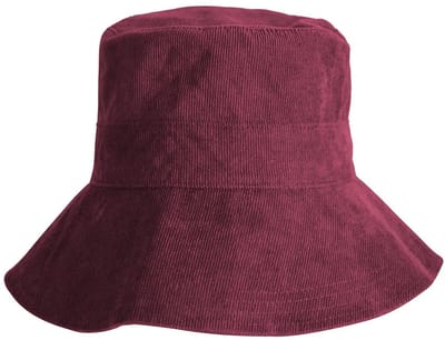 Bucket Hat Dames Winter - Vissershoed - Bucket Hoed Opvouwbaar UV – Gabi - Maat: M-L: 58 cm - Rood