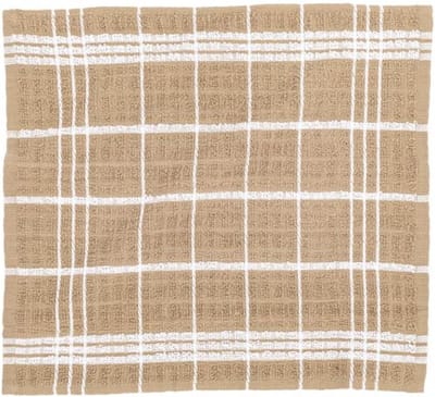Tiseco Home Studio - Vaatdoek OMAN - SET/12 - 100% katoen - badstof - ultra-absorberend - sneldrogend - duurzaam materiaal - 32x35 cm - Zand