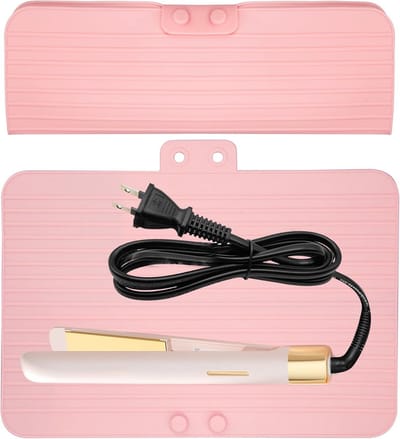 2-in-1 Hittebestendige Matte Haarstyling Reiszak - Opbergcase voor Krultang en Steilijzer