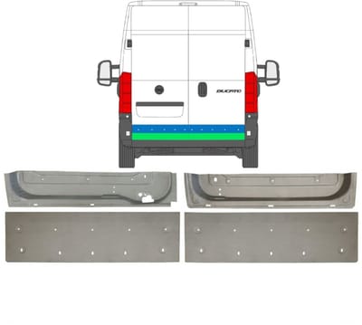 Reparatie plaatwerk achterste deuren voor Fiat Ducato 2006-2025 / Set