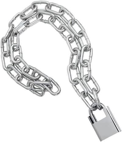 Ketting Fiets - Beveiligingsslot - Diefstal Voorkomen - Roestvrij Staal - 80 cm - Zilver