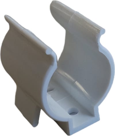 Boothaak klem voor diameter 25 <> 32mm - Wit