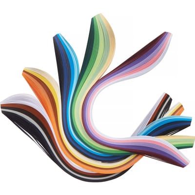 VBS Quilling strepen "Kleurrijk", 5 mm, 500 stuks