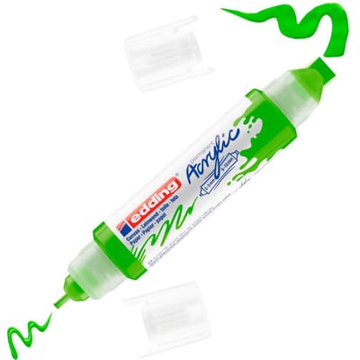 Edding 5400 3D double liner - Acrylmarker - Geel Groen (927)