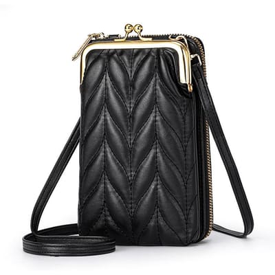 Merk Design Crossbody Schoudertas Voor Vrouwen Mobiele Telefoon Zak Portemonnee Vrouwelijke Mode Clutch PU Leer Handtassen (20cm