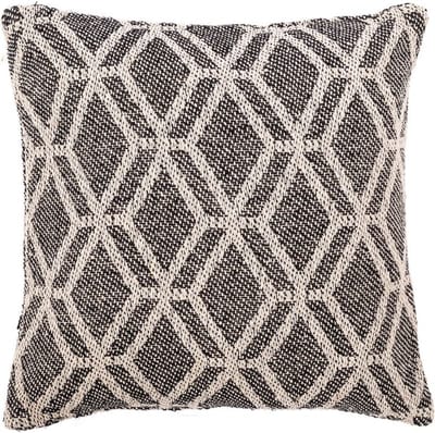 Tiseco Home Studio - Kussen (gevuld) ALPANA - SET/2 - 100% katoen - Vierkant - 45x45 cm - Zwart
