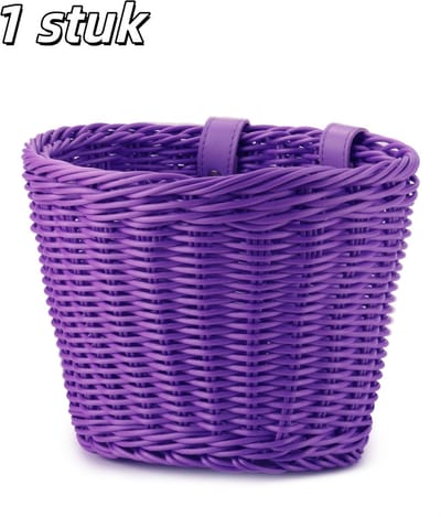 1 stuk - Fietsmand - Unisex - Mini-mand voor - Accessoires voor loopfietsen - Mini-scooteraccessoires - Decoratieve fietsaccessoires - Paars