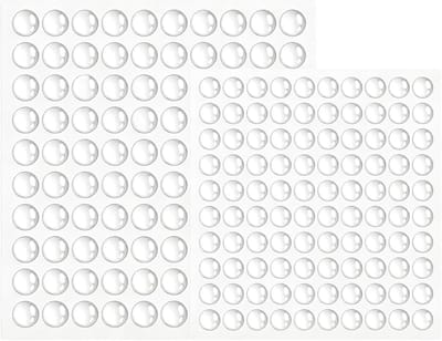 200 x Transparante zelfklevende rubberen buffers, D8/D10 mm, elastische noppen voor meubels, deuren en glas