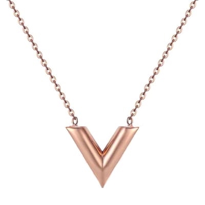 Marama - Ketting Amor Rosé Goud - verstelbaar - nikkelvrij - rosé gold plated - damesketting - sieraden - liefde - hartje - cadeau Valentijn - Valentijnsdag