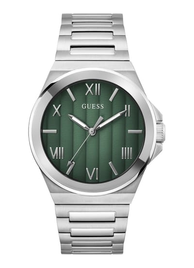 Guess Vinyl GW0789G1 Horloge - Staal - Zilverkleurig - Ø 44 mm