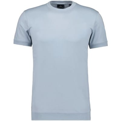 Ragman T-Shirt Uni Round Neck Pima Cotton with Cuffs Silver / male