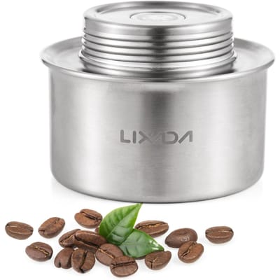 Boîte à café bidon de carburant Récipient hermétique avec valve de surpression unidirectionnelle 200 ml Récipients pour argenté