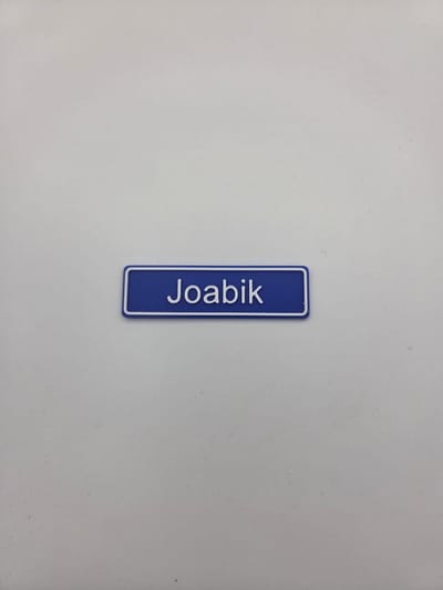 3D plaatsnaam speldje Joabik
