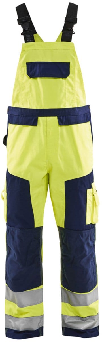 Blaklader Bretelbroek High Vis 2660-1811 - High Vis Geel/Marineblauw - C66