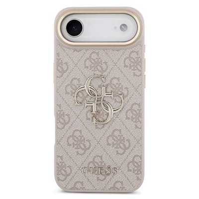 Guess Back Cover - iPhone 17 Air - Roze - Slanke TPU-bumper - Verhoogde randen voor bescherming
