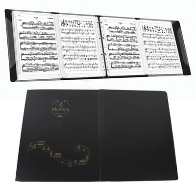 Dailygoods - Muziekmap voor Bladmuziek - A4 Koormap - 52 Pagina's - Kunststof - Partituur Bestanden - Geschikt voor Muzikanten