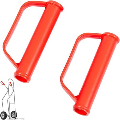 Veiligheidsgrepen Steekwagen - Reservegrepen Transportwagen - Veilig Transport - Met Stootbescherming - 25 mm - Rood