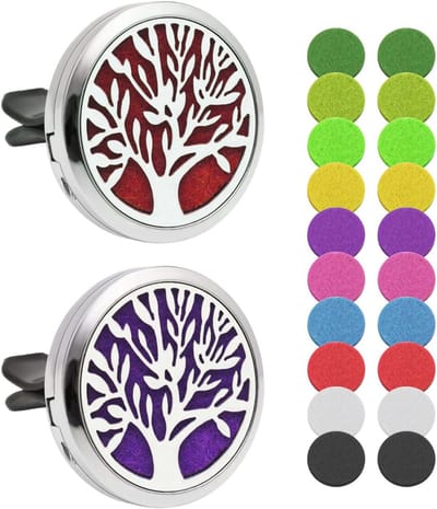 Aromatherapie autodiffuser set met reservevilt – Ideaal voor thuiskantoor en auto