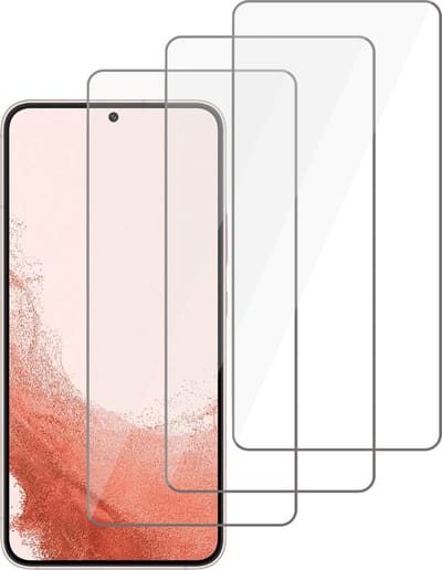 Screenprotector geschikt voor Samsung S22 – Screen Protector Tempered Glass– 3 Stuks
