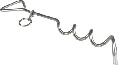 Spiraalharing Grondankers voor Hondenriem - Ideaal voor Tuin & Kamperen - 41 cm, 8 mm