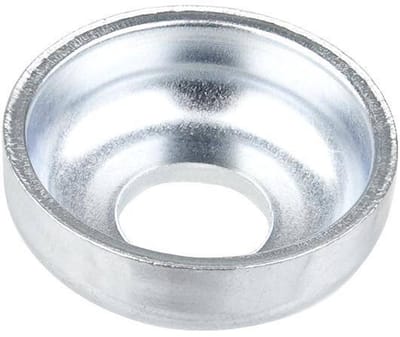 Merkloos F2338 Serie - Voorste Naaflager Kom - Staal - 24,6 mm - Zilver